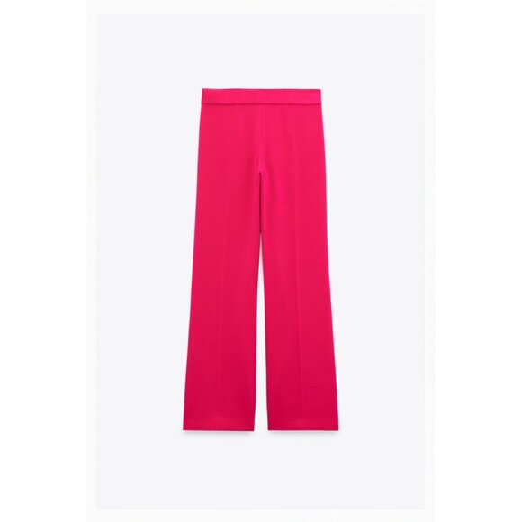 Zara Fuchsia Flowy Pants - Picture 6 of 6